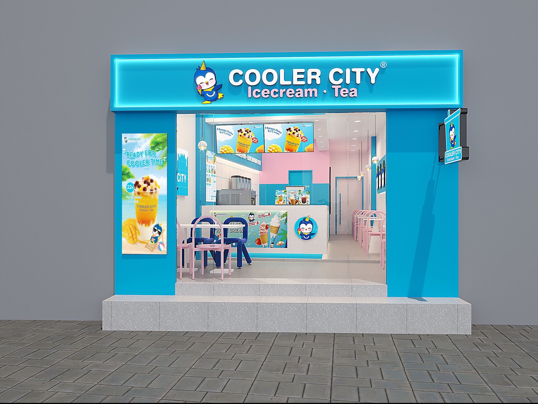 Cooler City แฟรนไชส์ไอศกรีมและชาผลไม้จากจีน