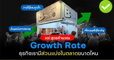 สูตรคำนวณ Growth Rate