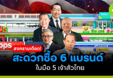 สงครามร้านสะดวกซื้อ 6 แบรนด์ ในมือ 5 เจ้าสัวไทย