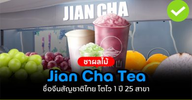 ชาผลไม้ Jian Cha Tea